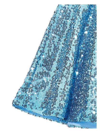 Sequin shorts godet line