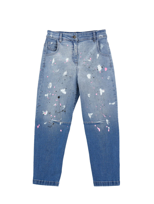 Street art five-pocket jeans