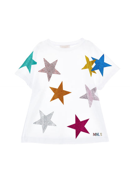 Maxi t-shirt with stars