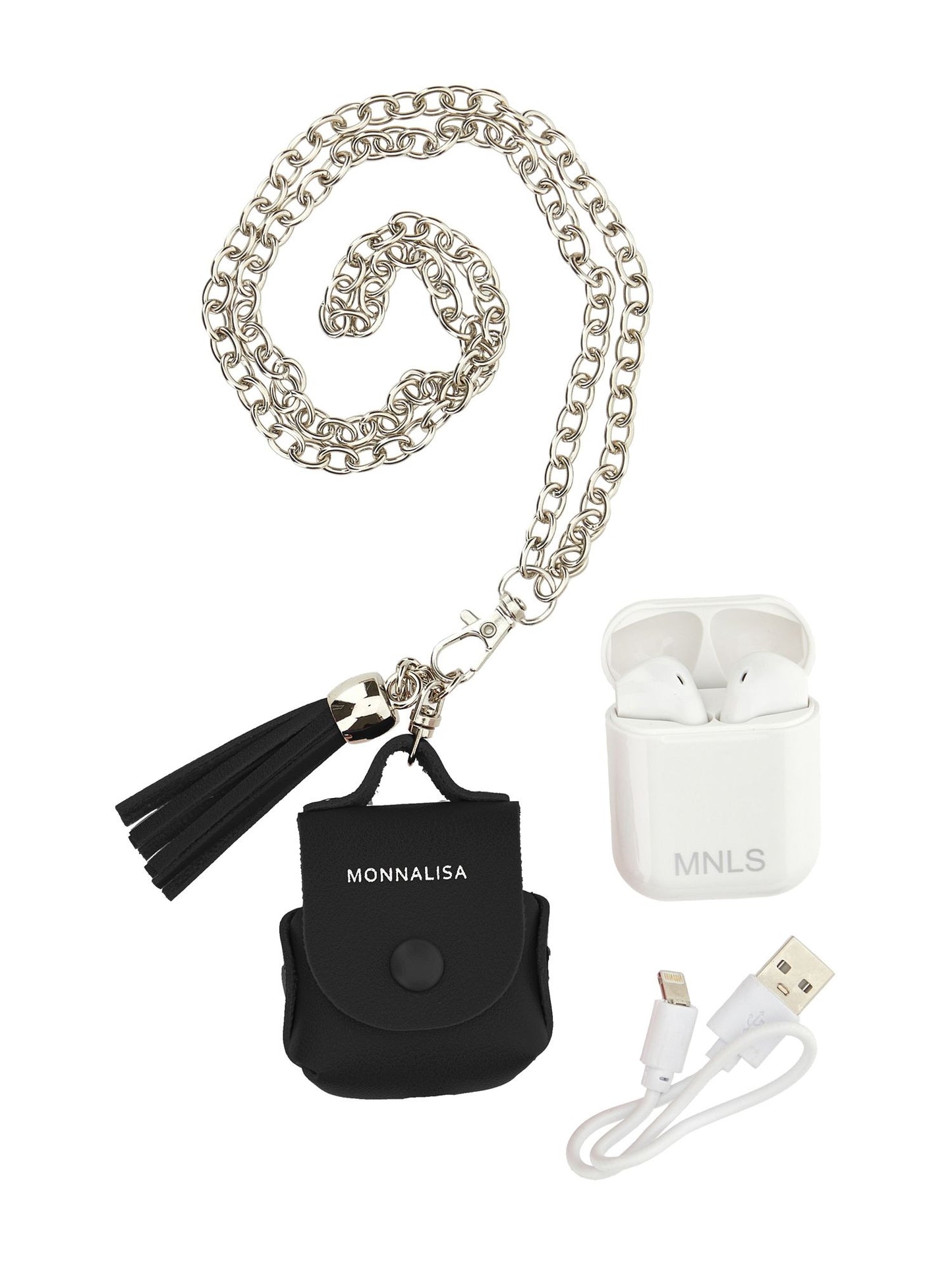 Leather earphone bag