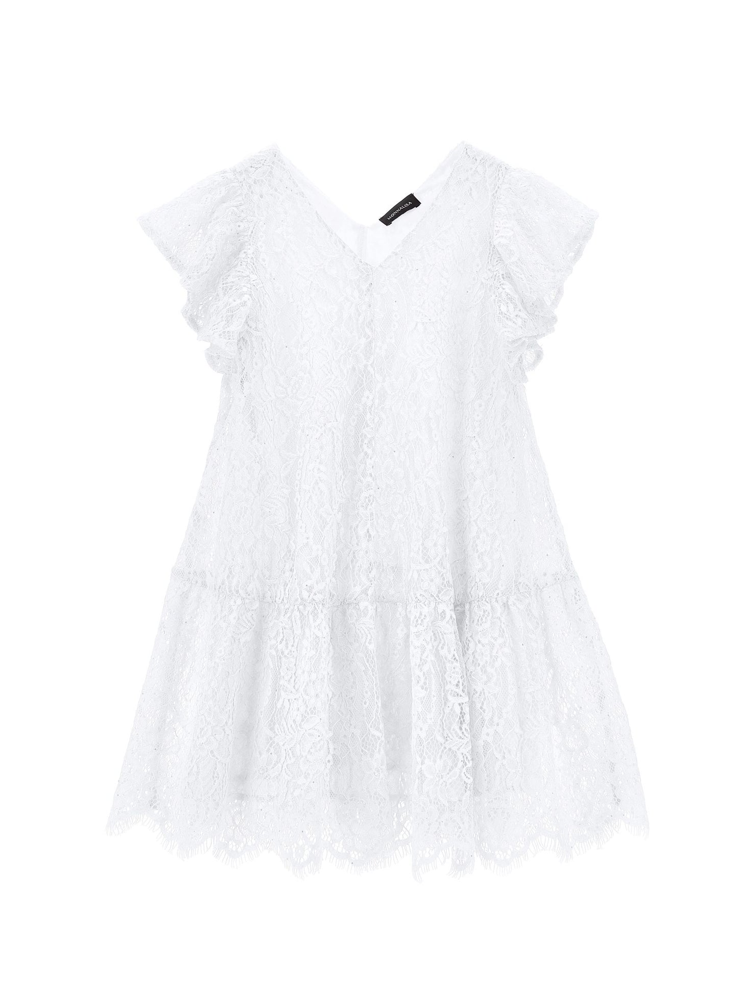 Robe en dentelle à taille basse