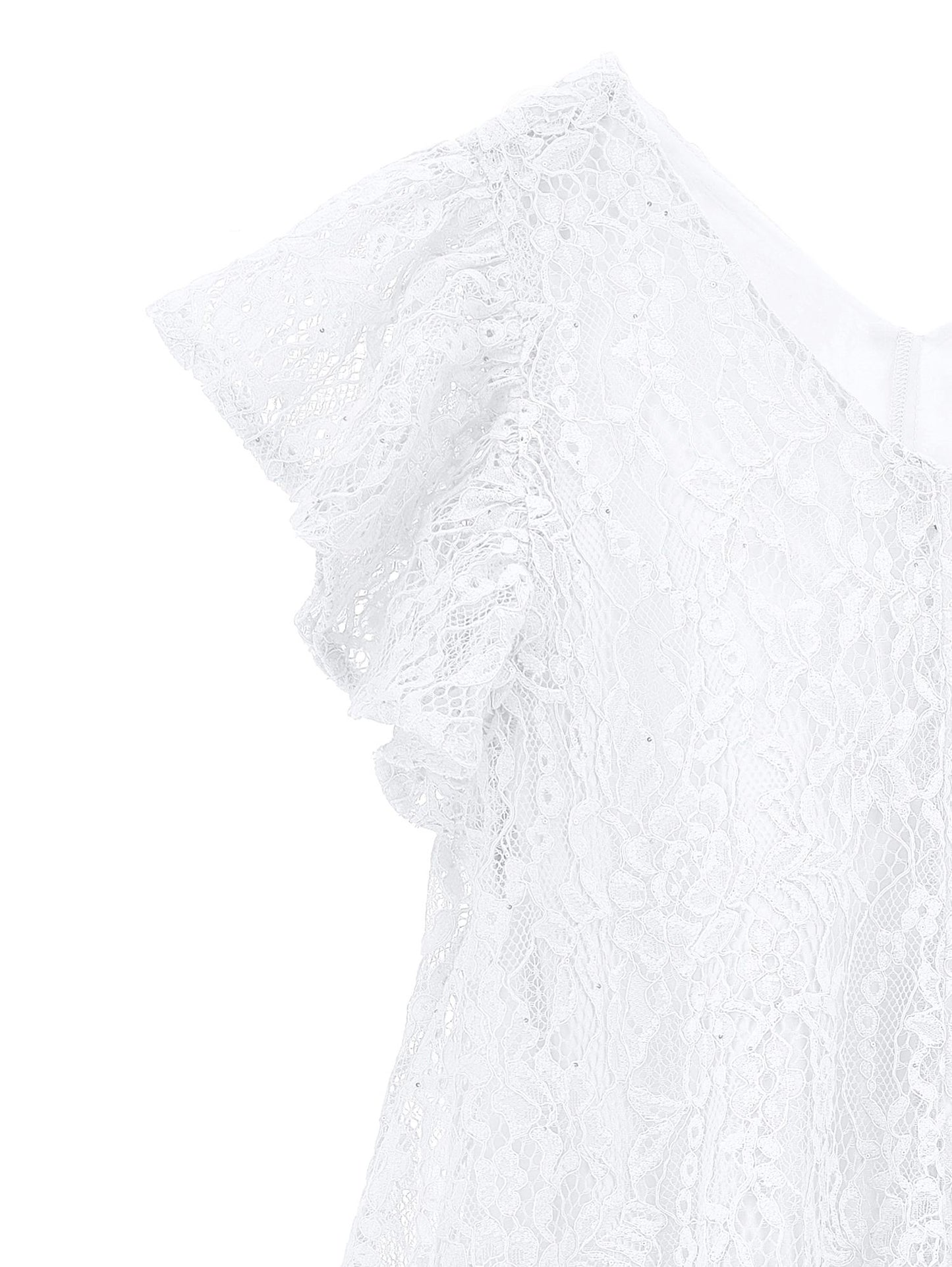 Robe en dentelle à taille basse