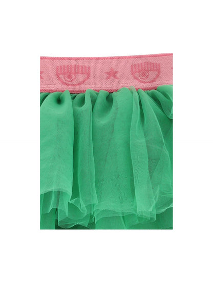 Logomania tulle skirt