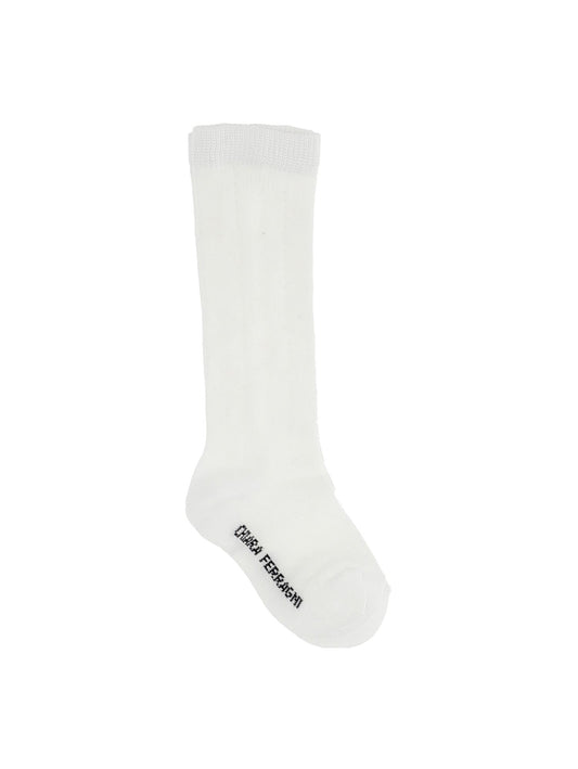 Perforated socks with logo