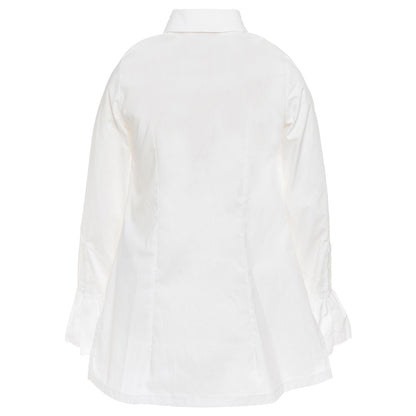 Patch poplin shirt