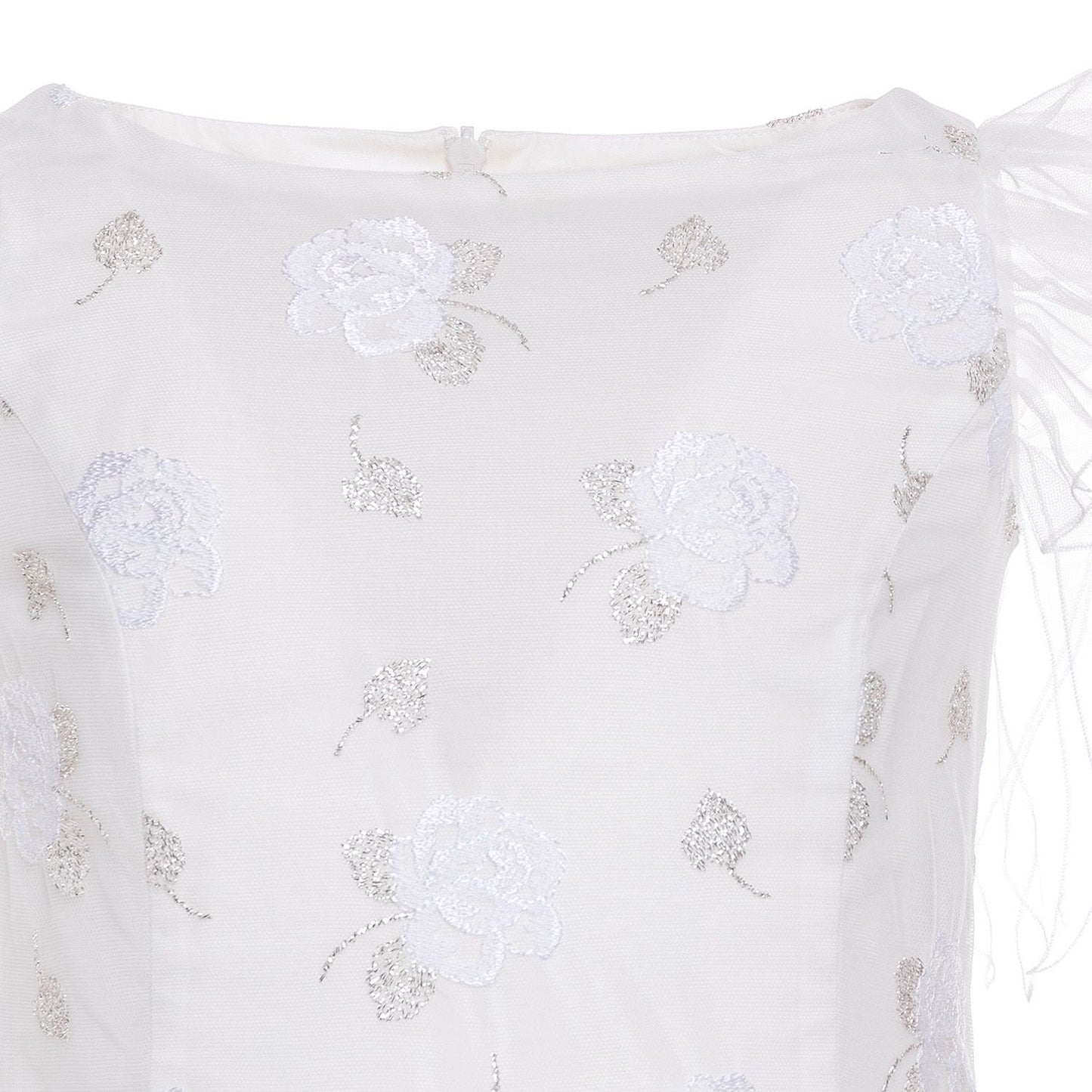 Abito tulle ricamo rose