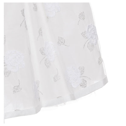 Abito tulle ricamo rose