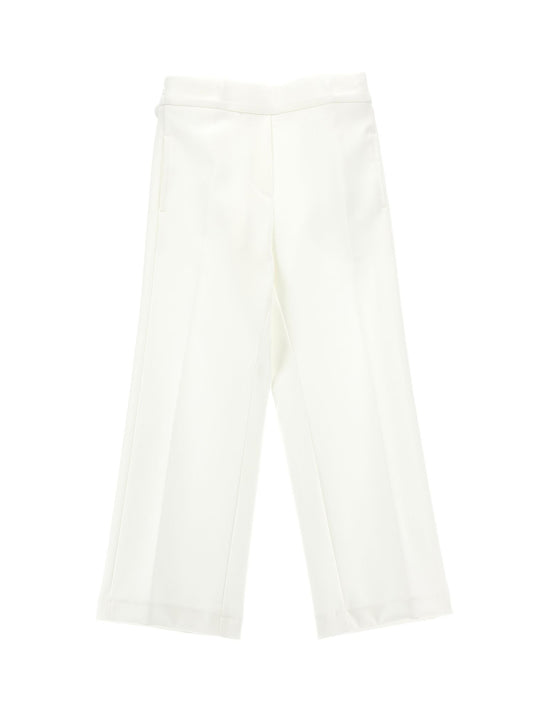 Crêpe trousers with band