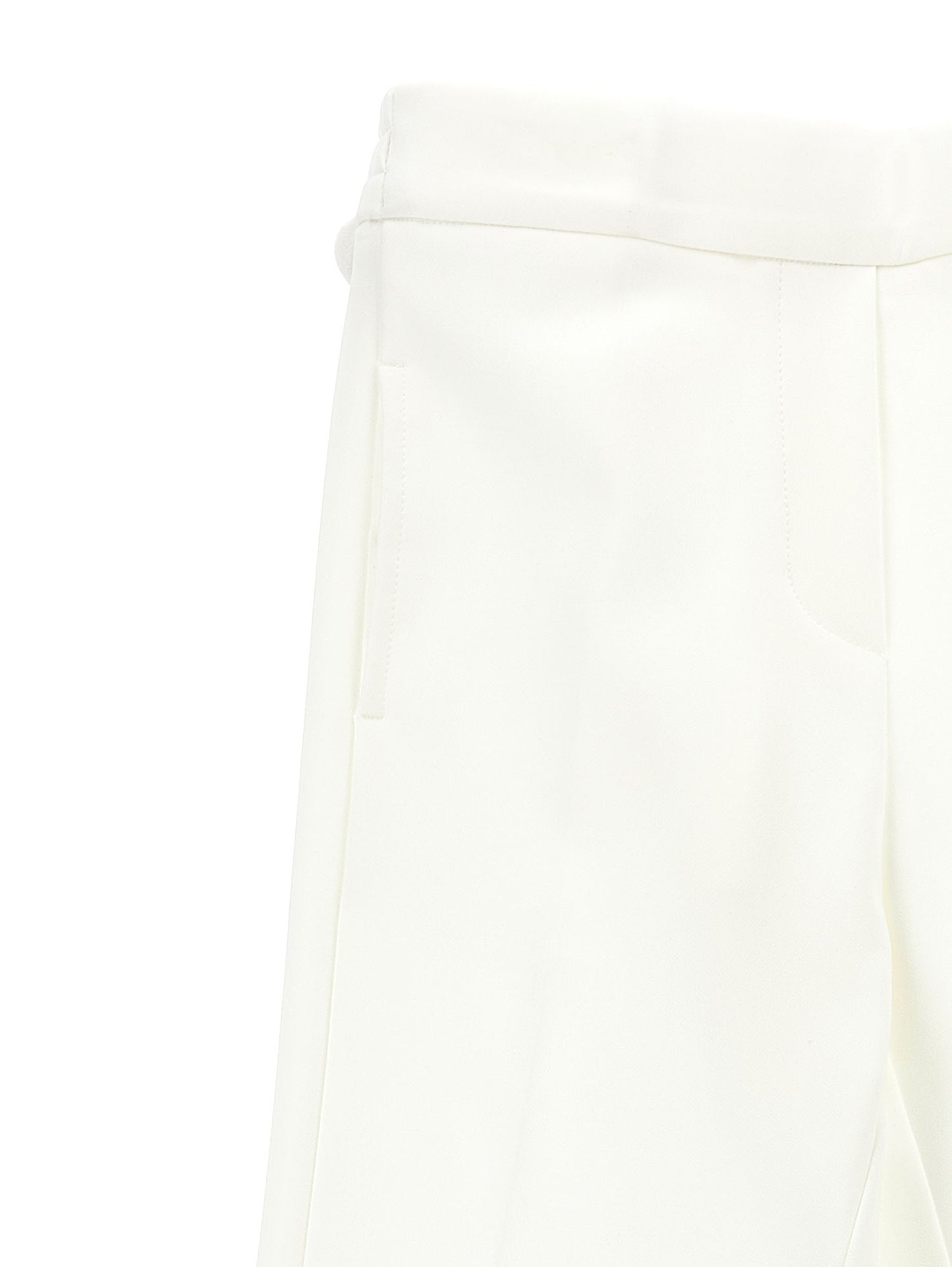 Crêpe trousers with band