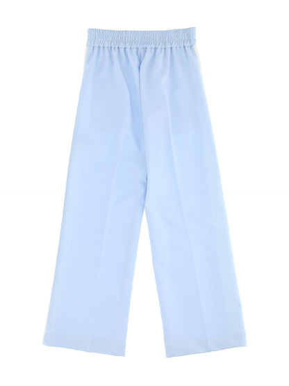 Crêpe trousers with band
