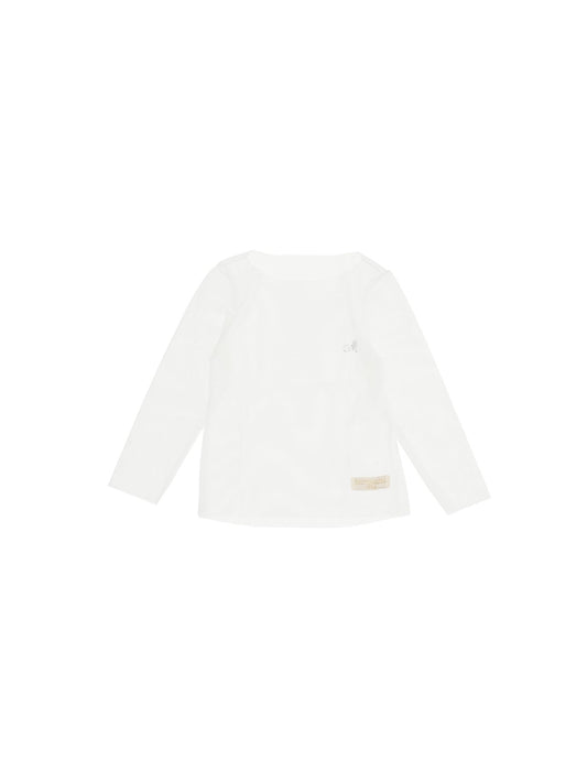 Long-sleeved tulle T-shirt