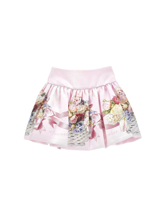 Printed mikado skirt 