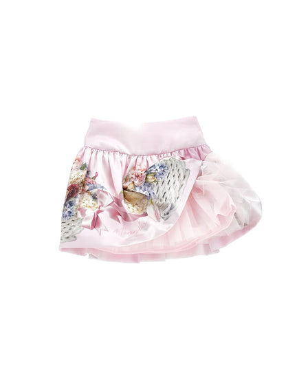 Gonna in mikado stampato