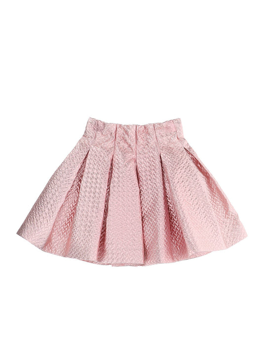 Lurex quilted skirt