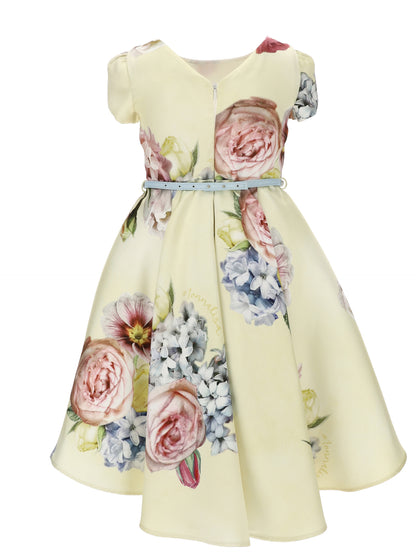 Floral mikado dress
