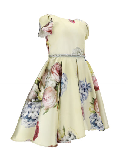 Floral mikado dress