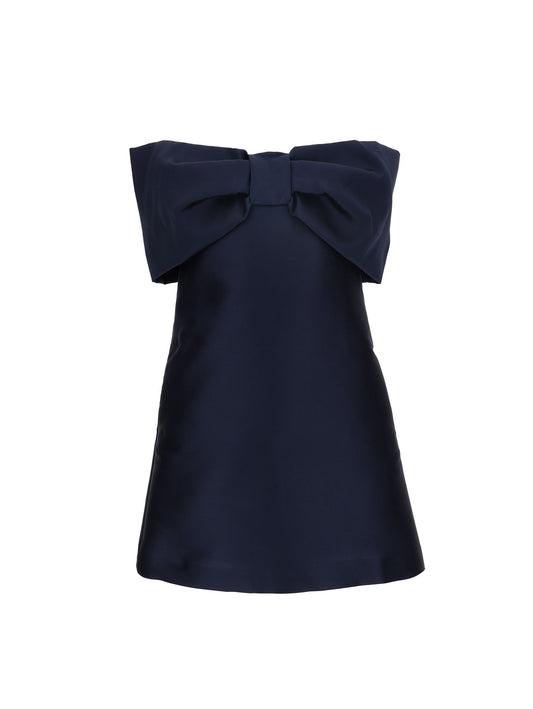 Mikado dress with maxi bow