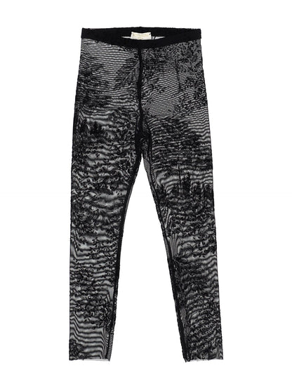 Flock tulle leggings