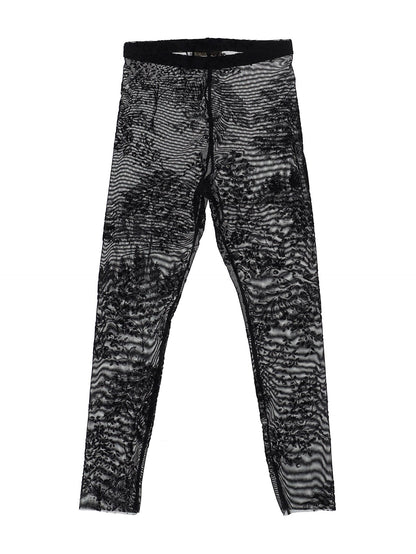 Flock tulle leggings