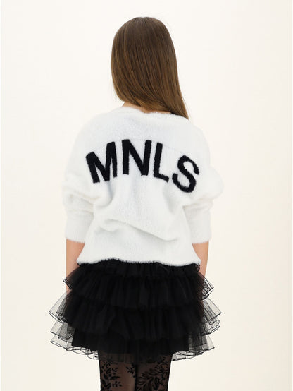 Flock tulle leggings