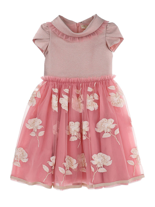 Lamé and tulle dress