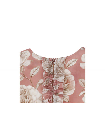 Abito cady stampa rose