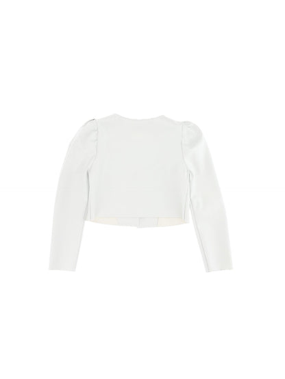 Stretch coated fabric bolero