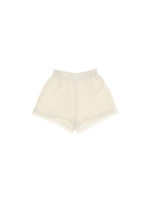 Striped bouclè shorts
