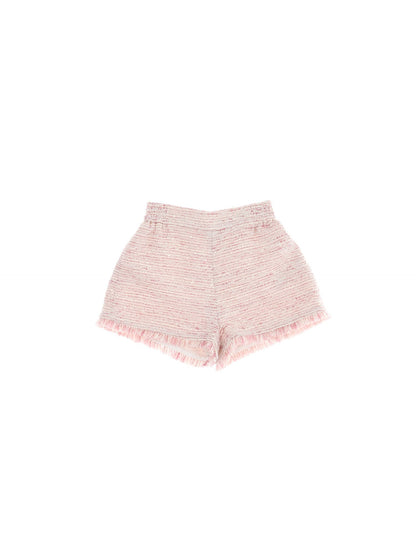 Striped bouclè shorts