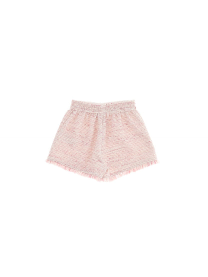 Striped bouclè shorts