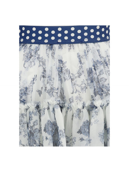 Gonna in tulle ramage