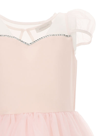 Abito crepe con scollo cuore
