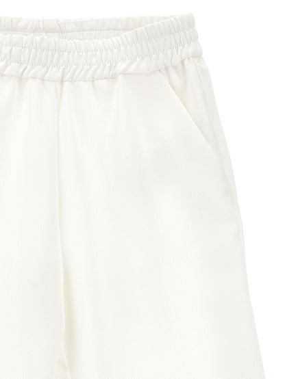 Magnolia print palazzo trousers