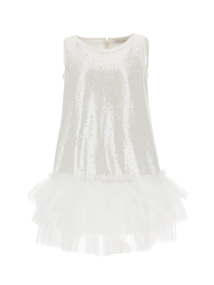 Abito paillettes con tulle