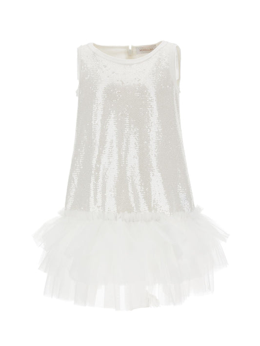 Sequin dress with tulle