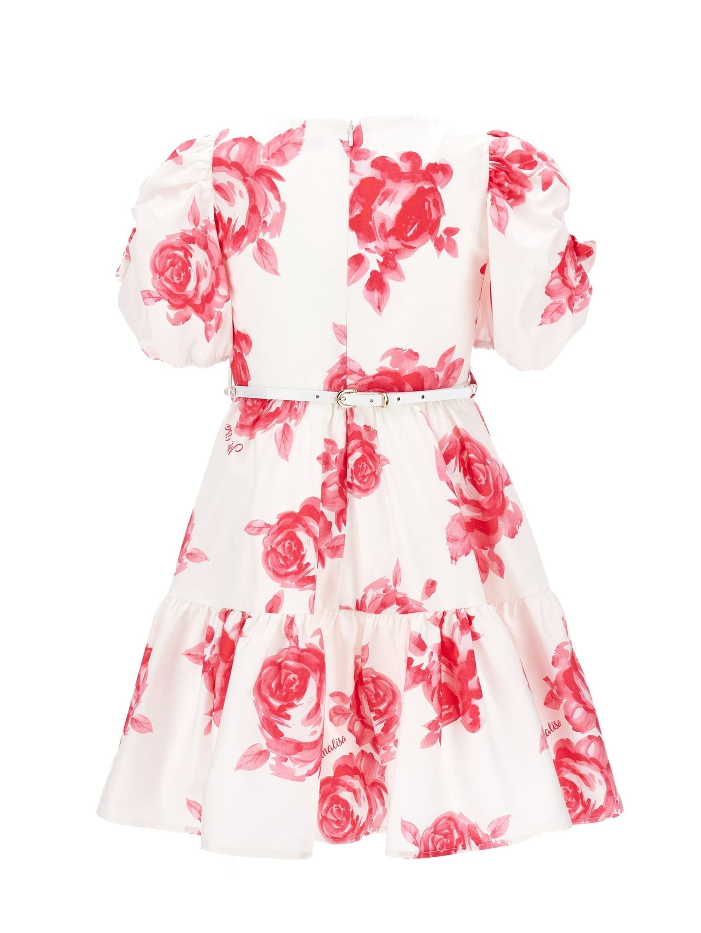 Abito cotone stampa rose