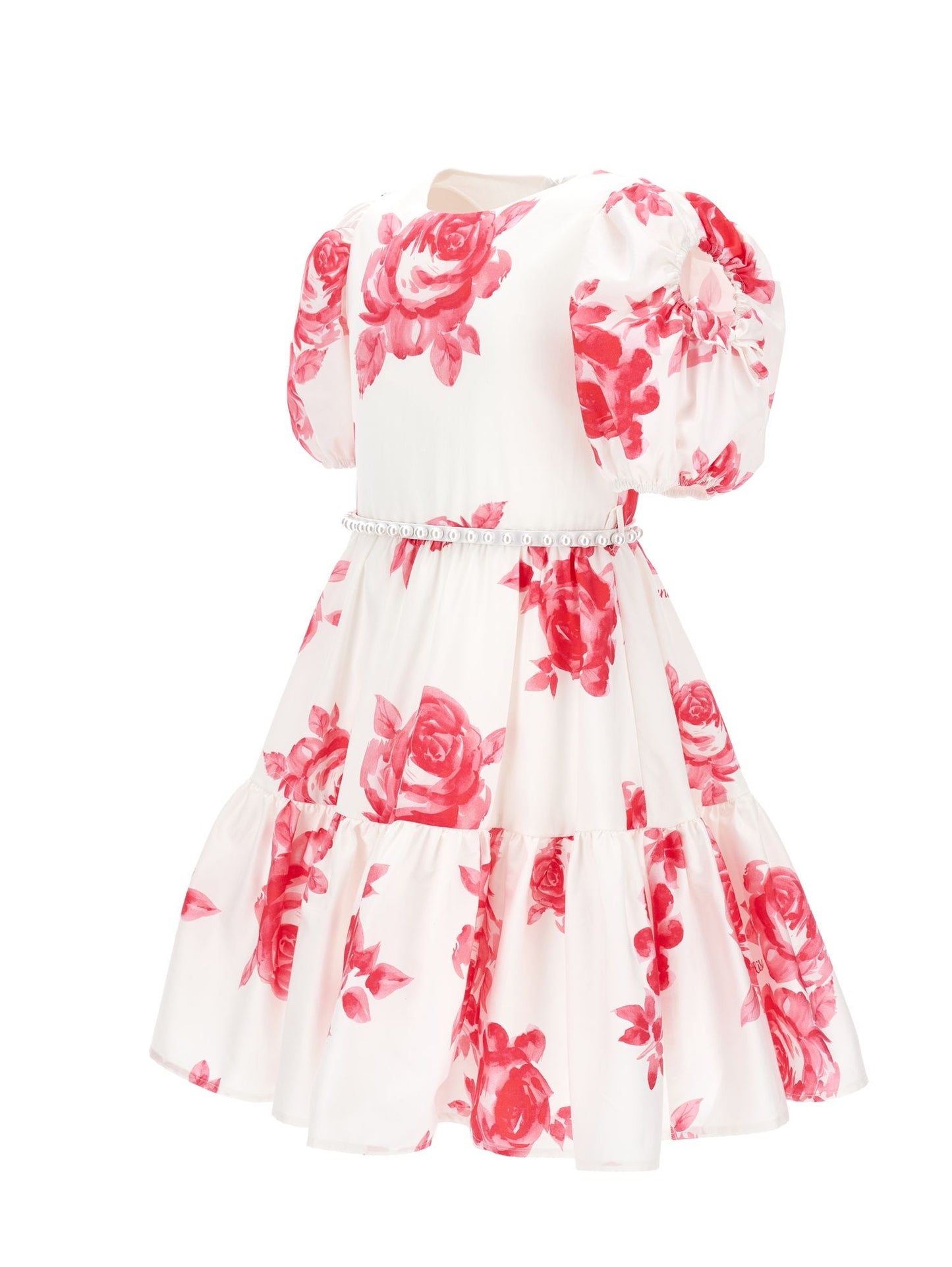 Abito cotone stampa rose