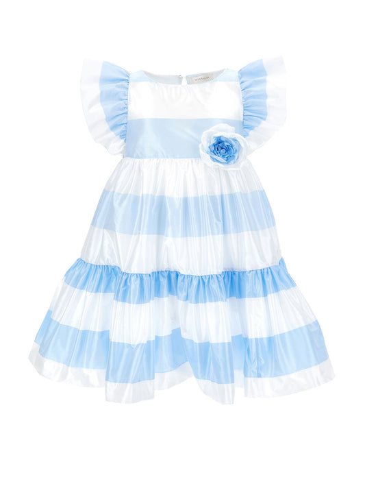 Striped taffeta dress