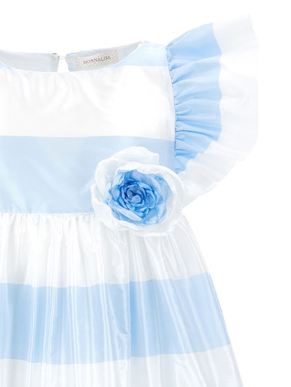 Abito taffeta righe
