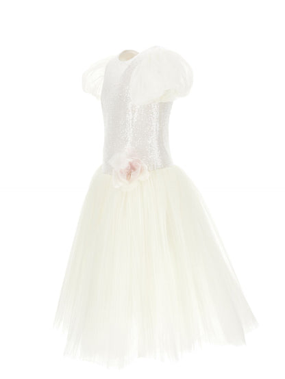 Abito tulle paillettes