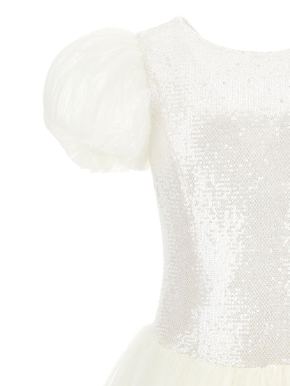 Abito tulle paillettes