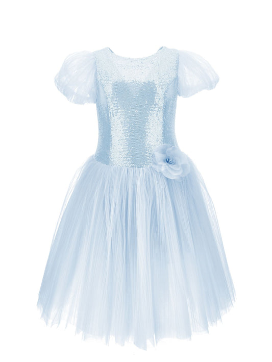 Abito tulle paillettes