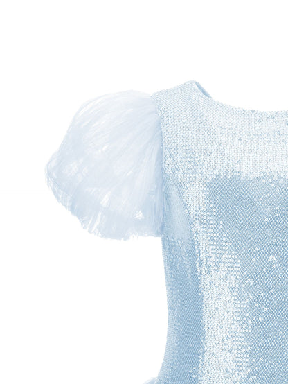 Abito tulle paillettes