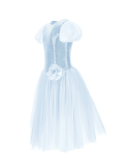 Abito tulle paillettes