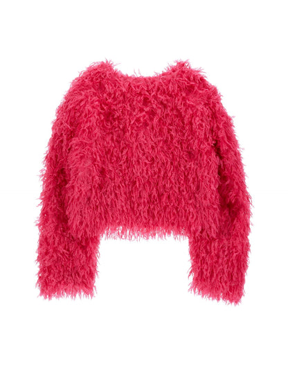 Feather-effect bolero