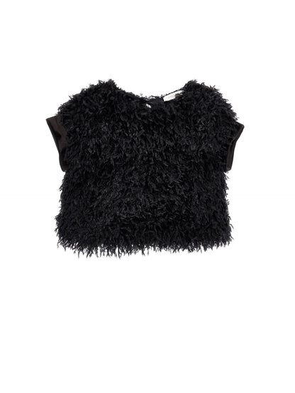 Feather-effect top