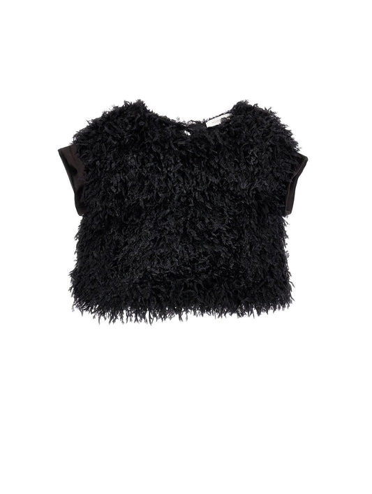 Feather-effect top