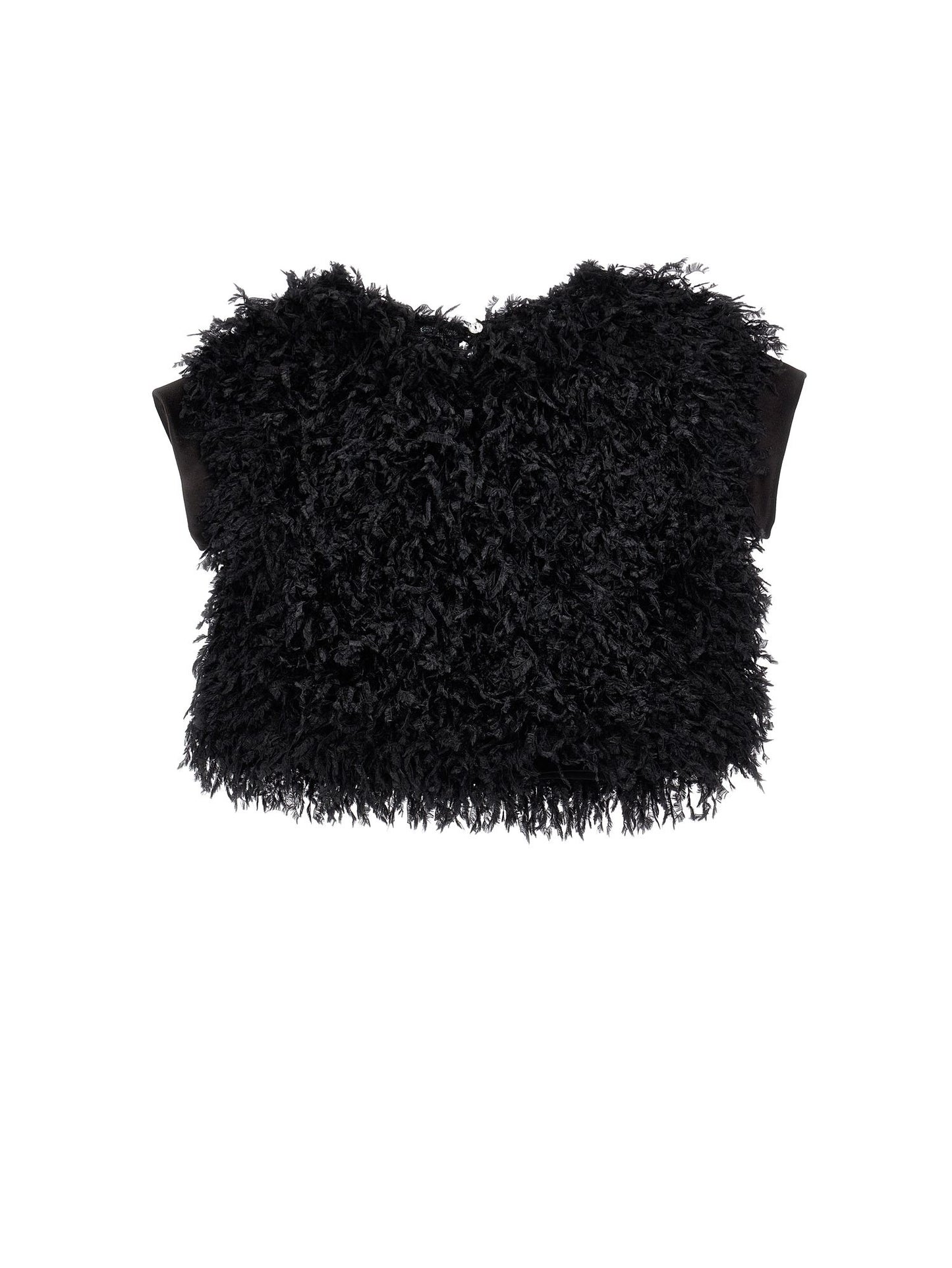 Feather-effect top