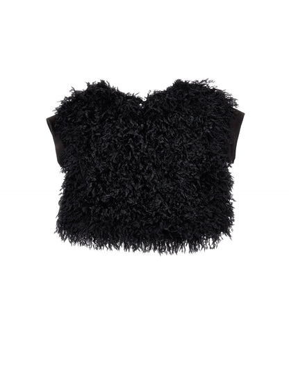 Feather-effect top