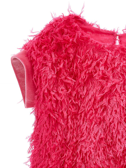 Feather-effect top